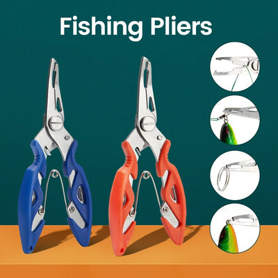 Fishing pliers with line cutter